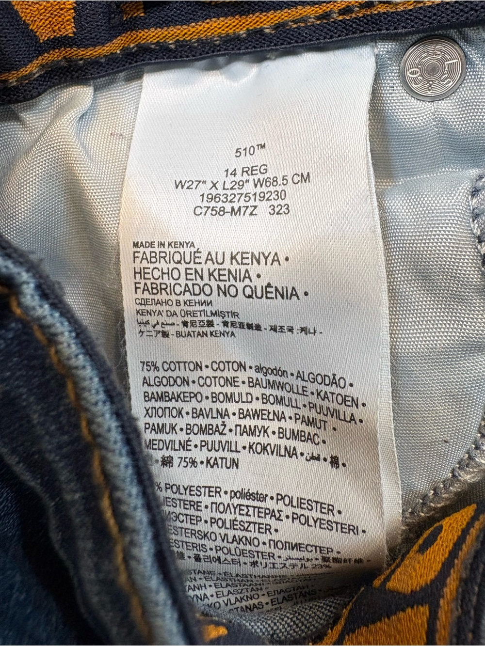 🐴LEVI’S Distressed 510 Denim Jeans - Picture 10 of 10